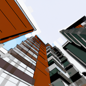 High-rise condominium for sale, beautiful, urban, sophisticated design Futuristic