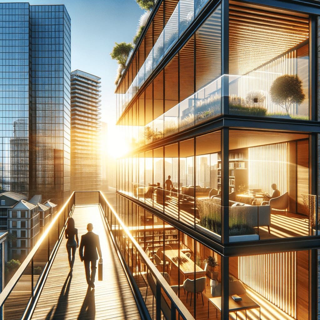 AI can be used to open and close windows to maximize sunlight and optimize lighting hours Roof balconies in condominiums